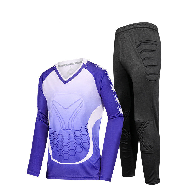 B-READY Adult Kids Football Goalkeeper Jerseys Custom Long Sleeve Soccer Goalkeer Uniform Boy Socce Training Football Uniforms For Child