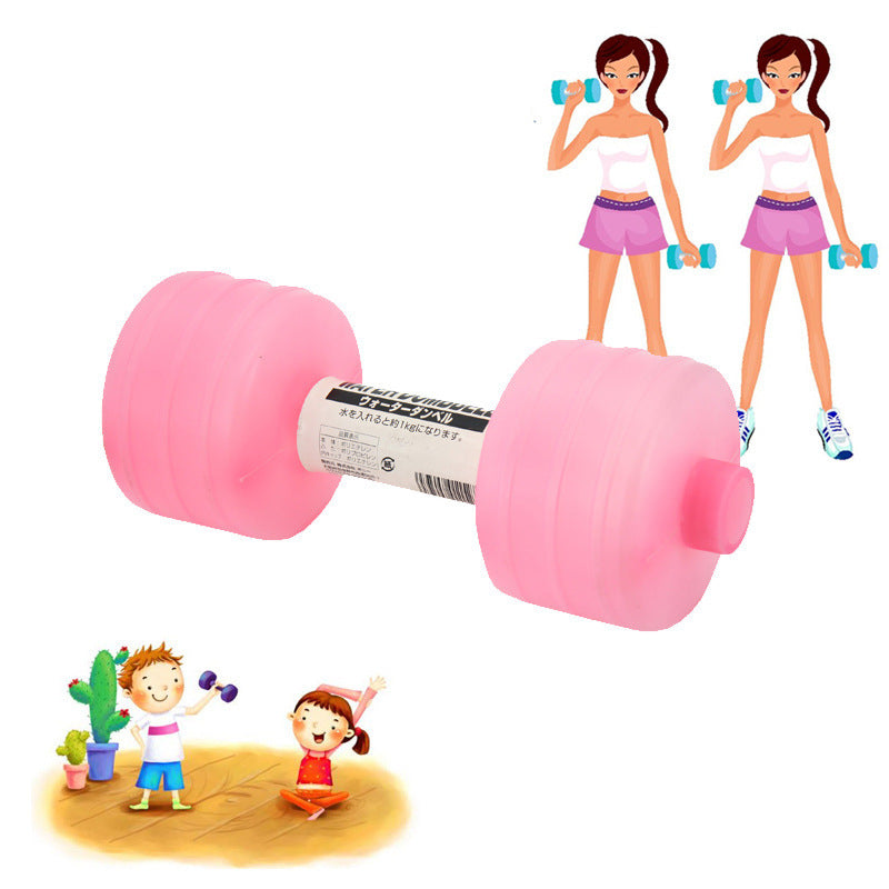 B-READY Body Building Water Dumbbell Weight Dumbbells Slimming Fitness Gym Equipment Yoga for Training Sport Plastic Bottle Exercise
