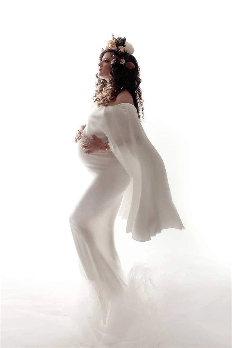 B-READY Woman Cloak Dress Suit Pregnant Woman Photo Photography