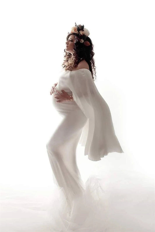 B-READY Woman Cloak Dress Suit Pregnant Woman Photo Photography