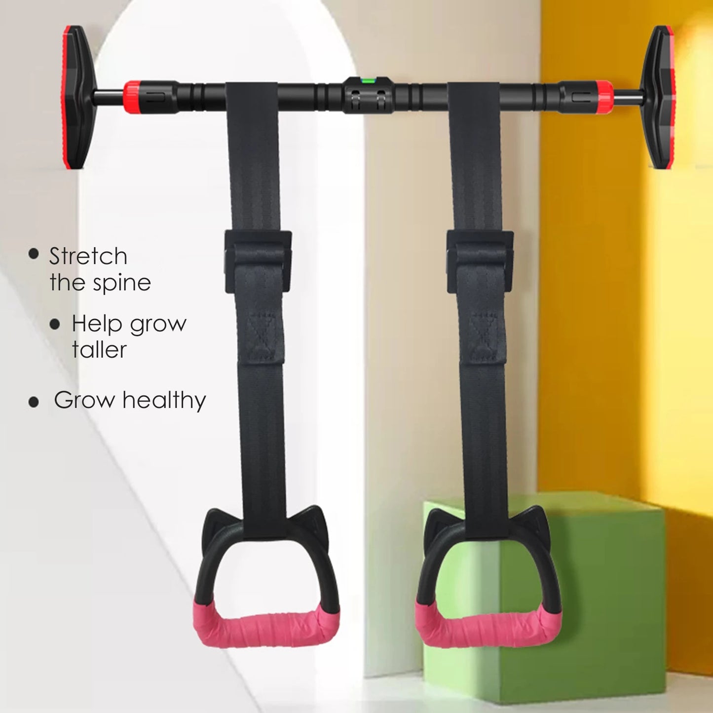 Turnringe, rutschfest, Bär, verstellbar, 200 kg, Übungsringe für Zuhause, Kinder, für Turnhallen, Sportplätze, Familien-Klimmzüge