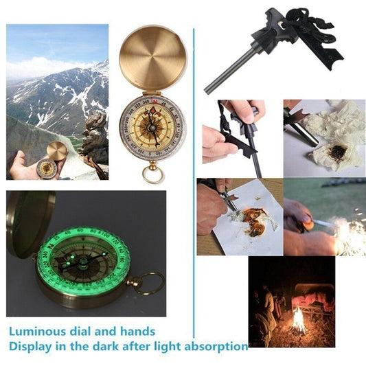 B-READY 1 Set Of 13-Piece Outdoor Survival Treasure Box, Survival Tool Set, Multifunctional Field First Aid Box, Sos Emergency Supplies B-PREPARED 2026