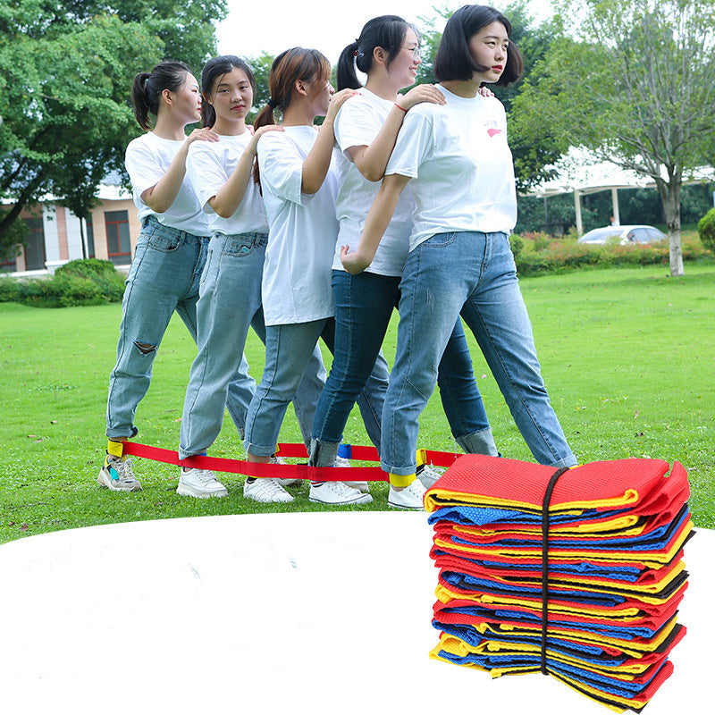 B-READY 4 People Giant Footsteps Children Outdoor Sports Toys Game Training Equipment For Kids Adults Teamwork Games Interactive Toy