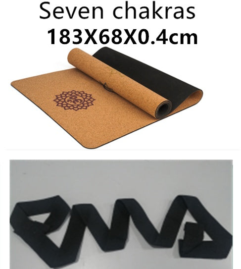 B-READY Cork Yoga Mat Yoga Matte  I LOVE APICHAYA