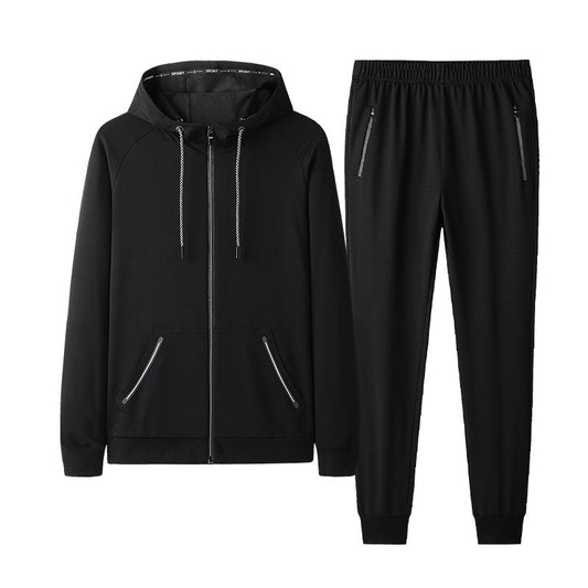 B-READY unisex Couple Woman Men's Gym Fitness Jogging Running Sportswear Long-sleeved Trousers Two-piece Suit set