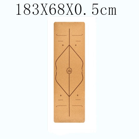 B-READY Cork Yoga Mat Yoga Matte  I LOVE APICHAYA