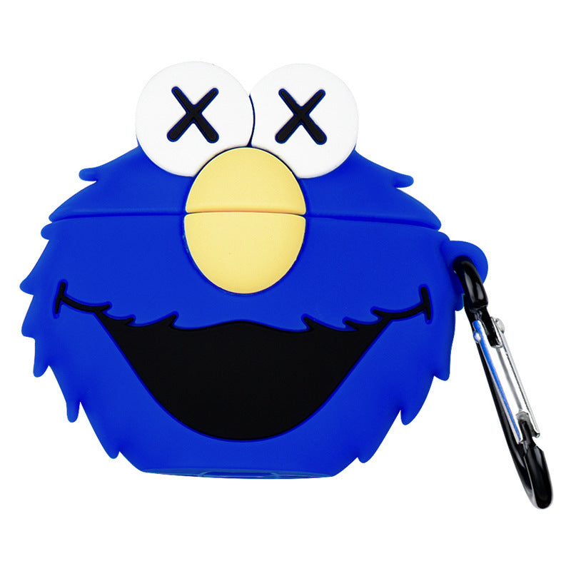 B-READY Cartoon Retro Gramophone  Wireless Bluetooth Headset Silicone Case Sport Gym Fitness