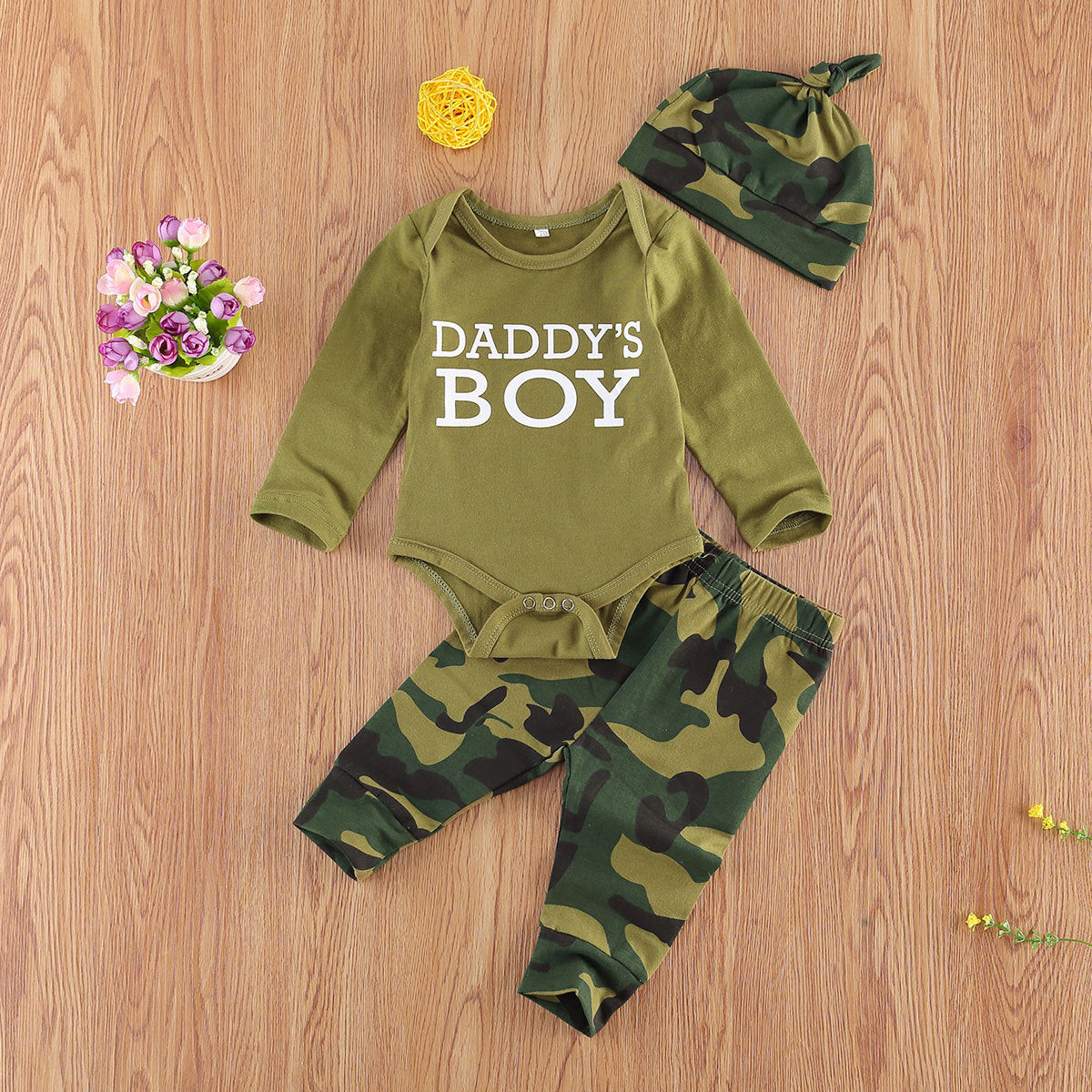 B-READY New Products Set Letter Camouflage Printed Children Set