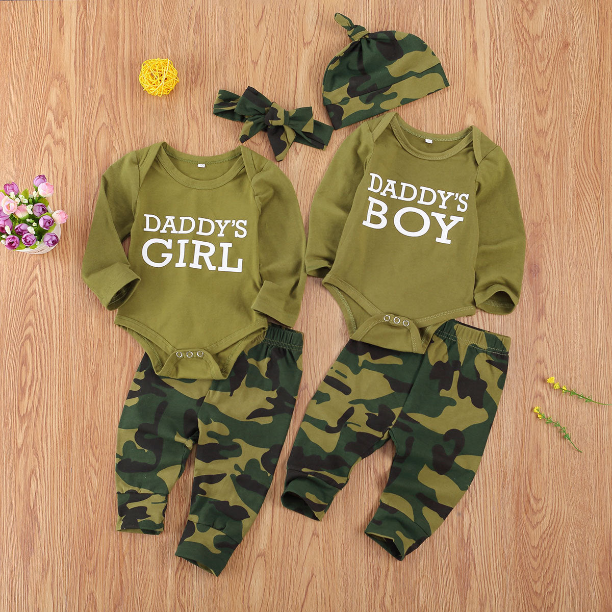 B-READY New Products Set Letter Camouflage Printed Children Set
