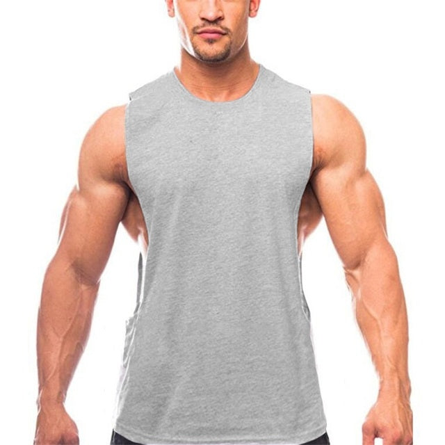 B-READY Brandneues schlichtes Tanktop für Männer, Bodybuilding, Singlet, Fitnessstudios, Strin 2026