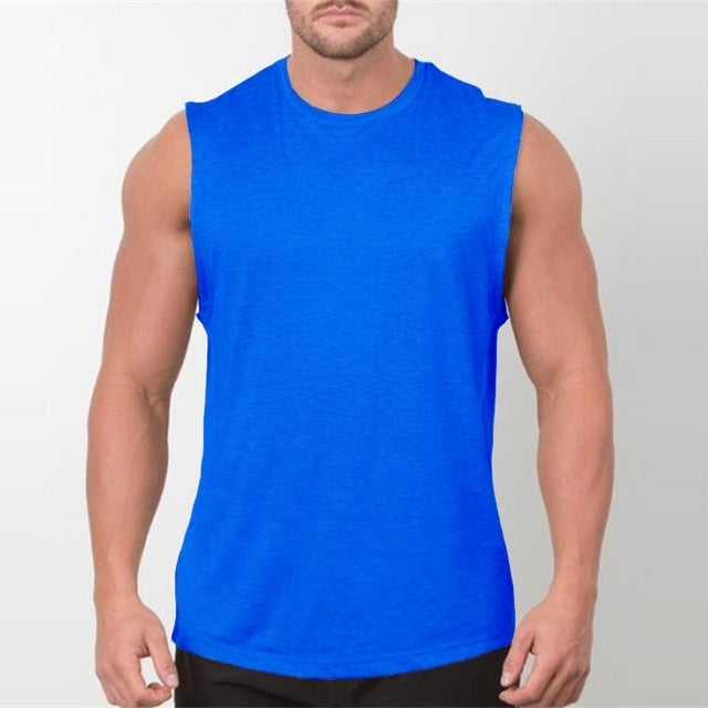 B-READY Brandneues schlichtes Tanktop für Männer, Bodybuilding, Singlet, Fitnessstudios, Strin 2026