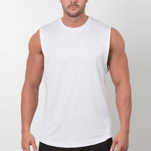 B-READY Brandneues schlichtes Tanktop für Männer, Bodybuilding, Singlet, Fitnessstudios, Strin 2026