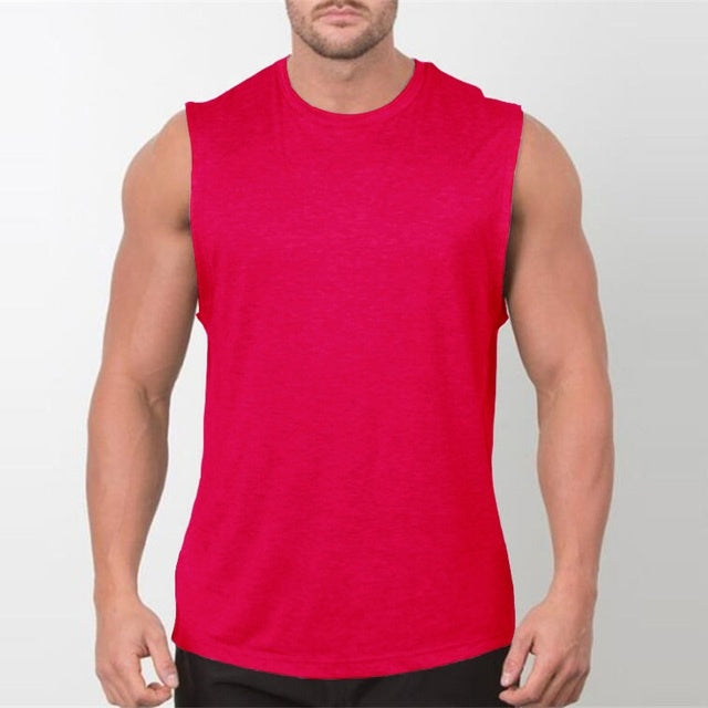 B-READY Brandneues schlichtes Tanktop für Männer, Bodybuilding, Singlet, Fitnessstudios, Strin 2026