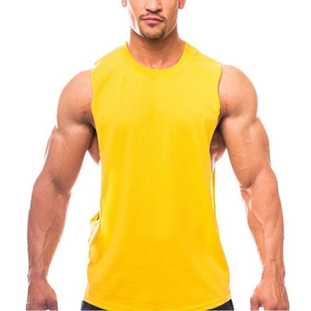 B-READY Brandneues schlichtes Tanktop für Männer, Bodybuilding, Singlet, Fitnessstudios, Strin 2026