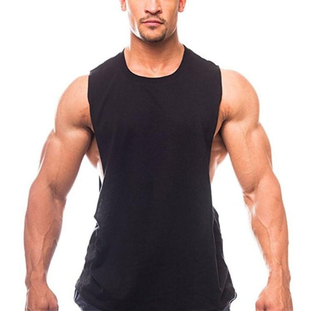 B-READY Brandneues schlichtes Tanktop für Männer, Bodybuilding, Singlet, Fitnessstudios, Strin 2026