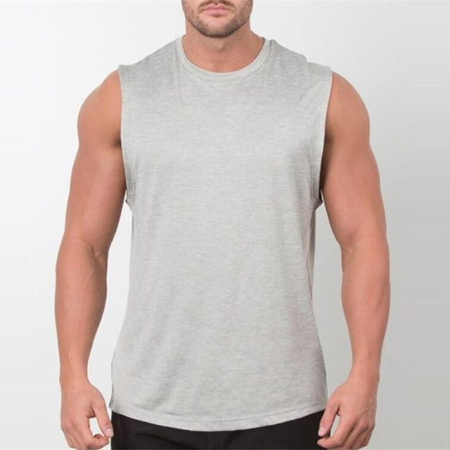 B-READY Brandneues schlichtes Tanktop für Männer, Bodybuilding, Singlet, Fitnessstudios, Strin 2026