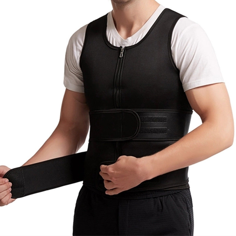 B-READY Men's Double-Belt Sports Shapewear Neoprene Corset