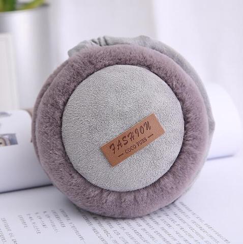 B-READY Bluetooth Earmuffs Headphones Warm Plush Earmuffs Ure Color Fashion Foldable Soft Simple Adjustable Winter Accessories