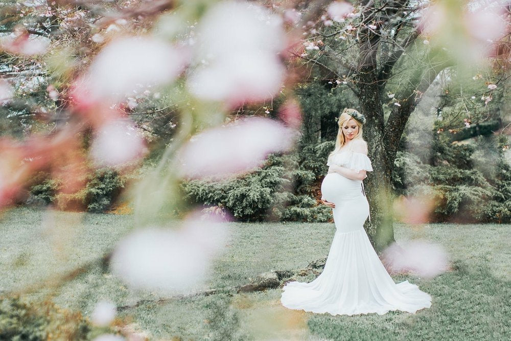 B-READY Pregnant woman lace dress