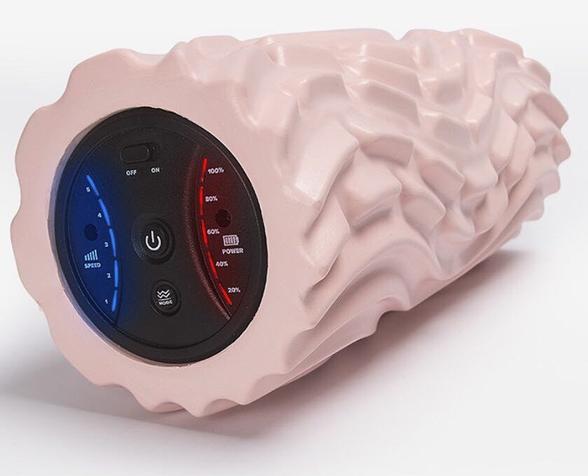 B-READY USB Elektrische Massage Yoga Massagegerät Muskelkater Schmerzen Entspannen Ofenrohr Vibration Akupressur Massagesäule Schaumstoffrollenblock 