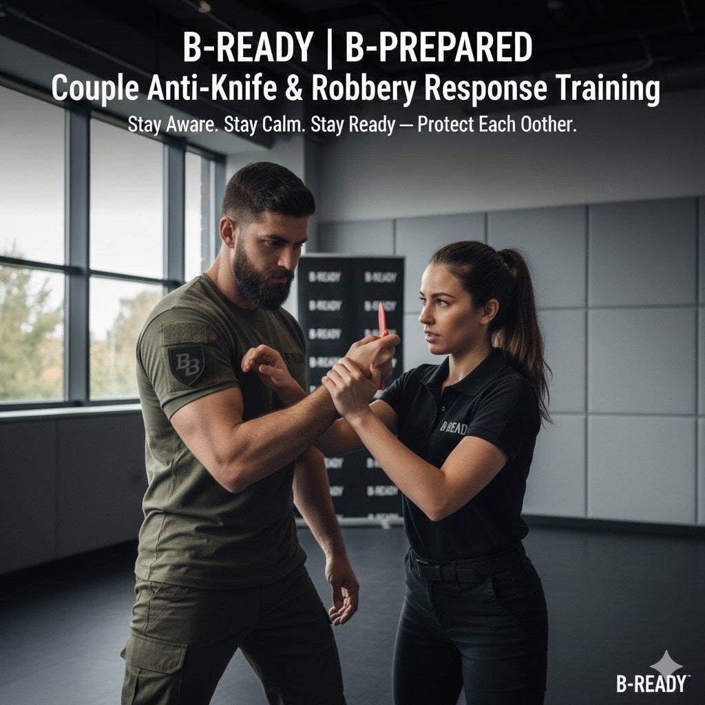 B-READY | B-PREPARED Couple Men Woman Anti-Knife & Robbery Response Training