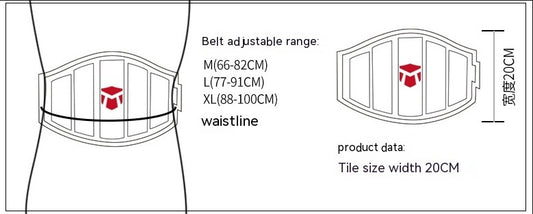 B-READY Gym Bodybuilding Deep Squat Workout Belt Weightlifting Hard Pull Weight-bearing Girdle Workout Devices