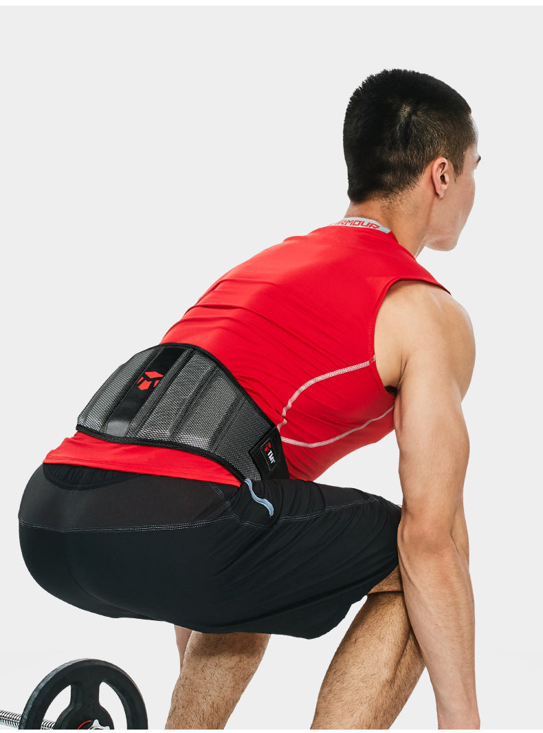 B-READY Gym Bodybuilding Deep Squat Workout Belt Weightlifting Hard Pull Weight-bearing Girdle Workout Devices