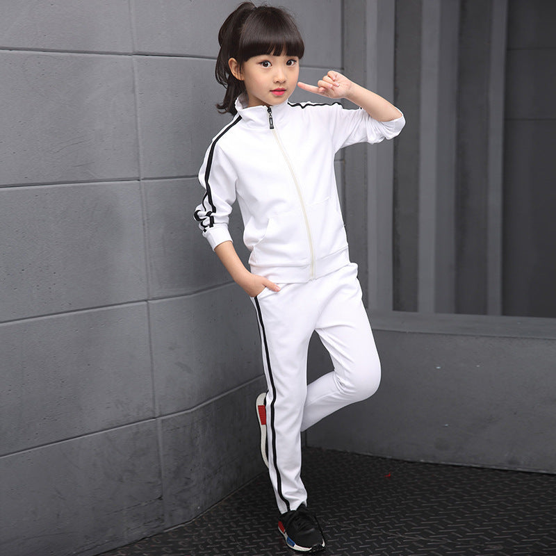 B-READY Men's and girls' suits new white sportswear