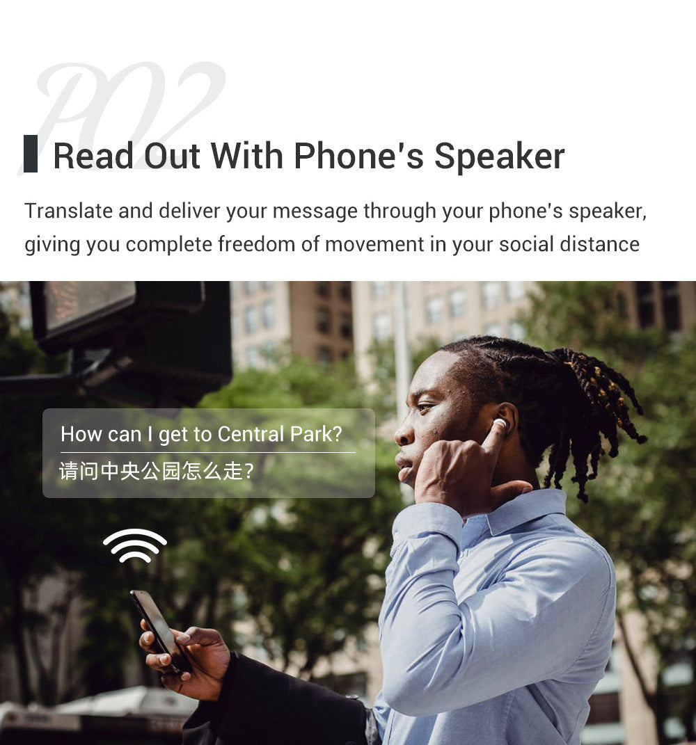 B-READY Smart Ai M6 Smart Bluetooth Translation Headphones Supports 127 Languages new Generation 2026 for Conversations and Phone Calls