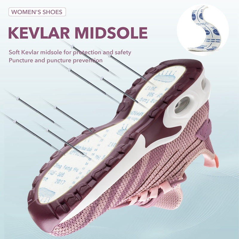 B-READY Women's Anti-stab Flying Fabric Wear-resistant Work Safety Shoes B-PREPARED 2026