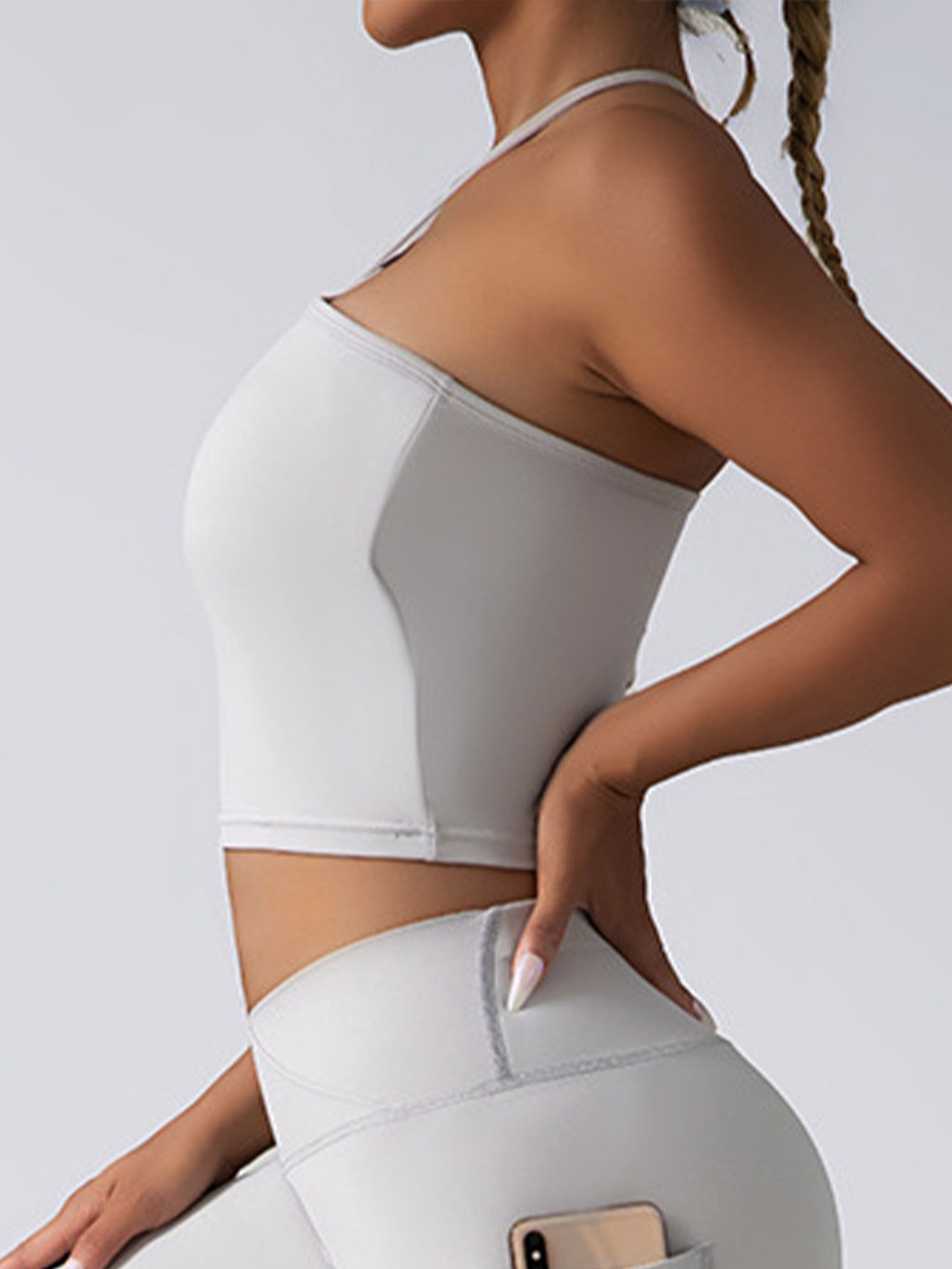 B-READY 2 Pieces Sports Bra Athletic Running Sports Bra