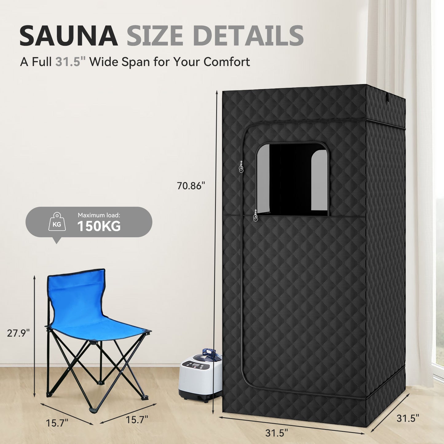 B-READY Home Sauna Room Couple Hot Box set  S E X Box incl. Couple Course