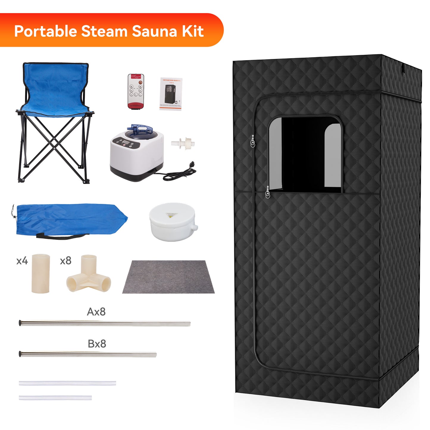 B-READY Home Sauna Room Couple Hot Box set  S E X Box incl. Couple Course