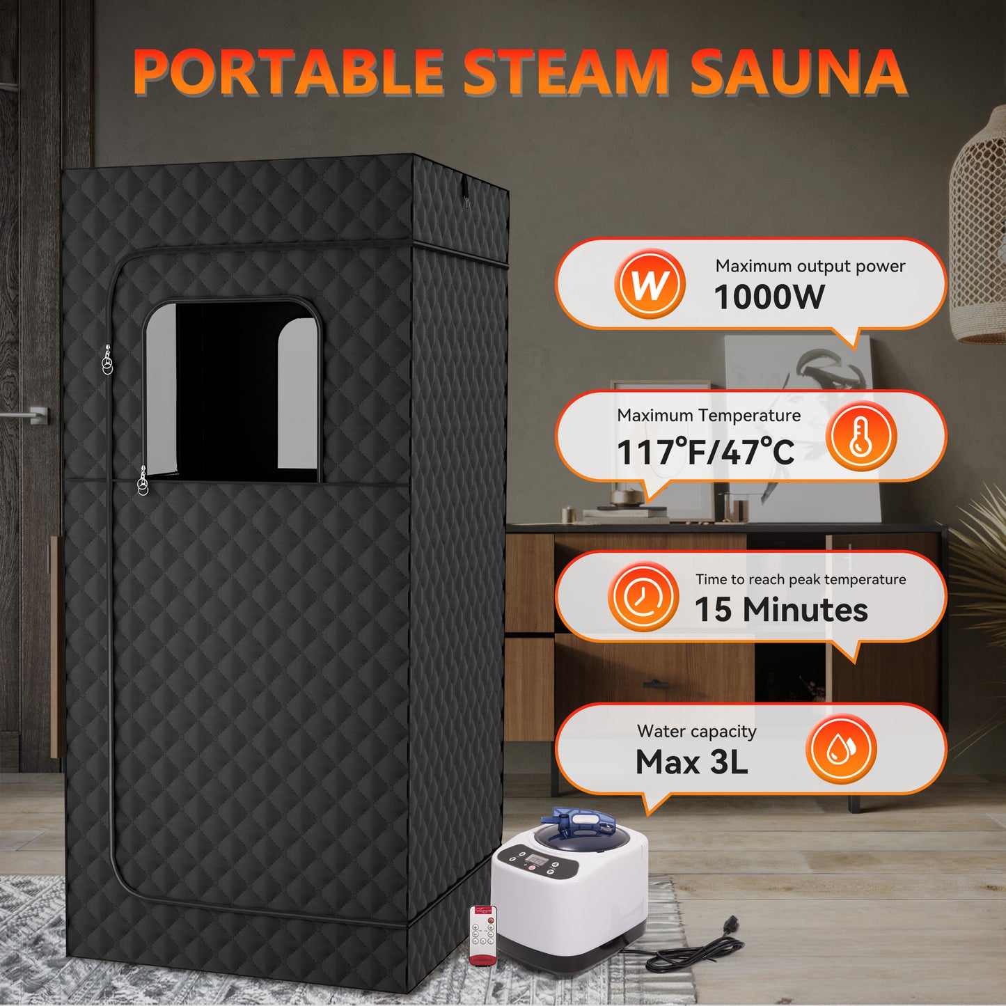 B-READY Home Sauna Room Couple Hot Box set  S E X Box incl. Couple Course
