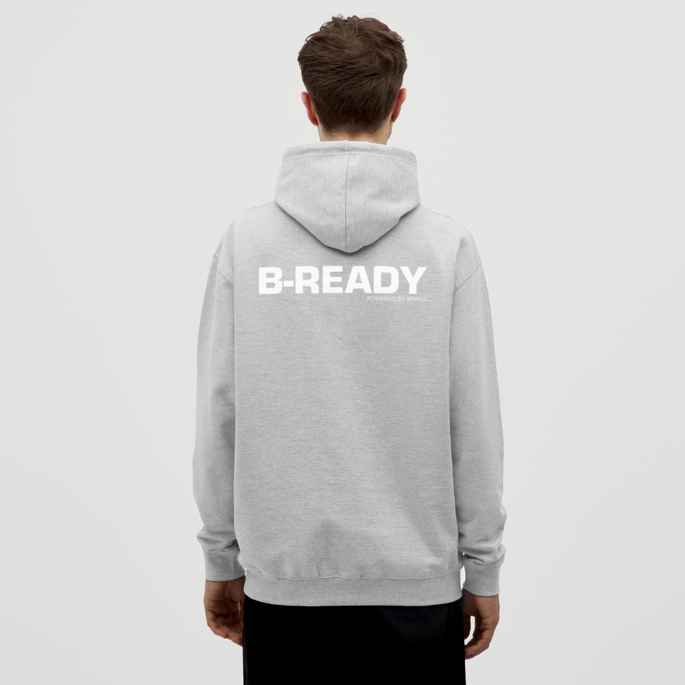 B-READY Unisex Hoodie COUPLE - light heather grey