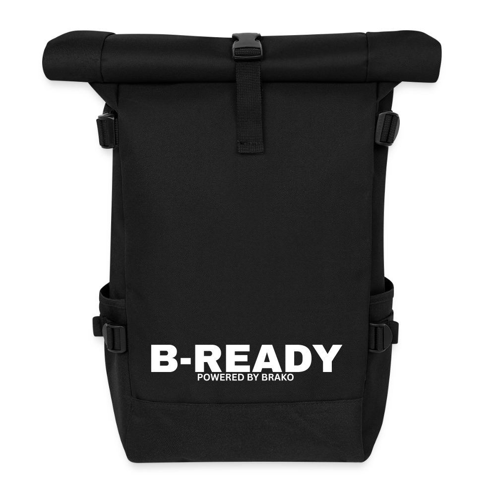 B-READY Gym Sport Transportation Roll Top Backpack - black