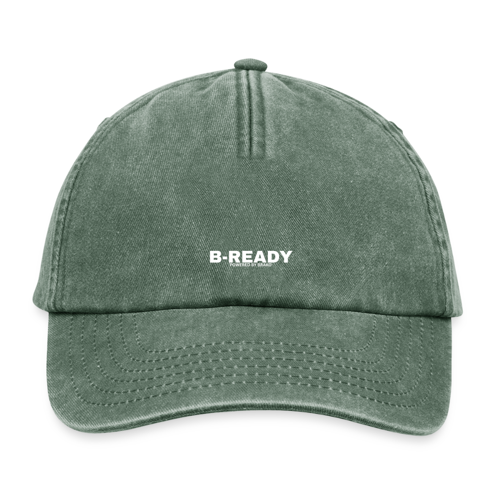 B-READY Unisex Jeans Relaxed Vintage Cap - vintage bottle green 