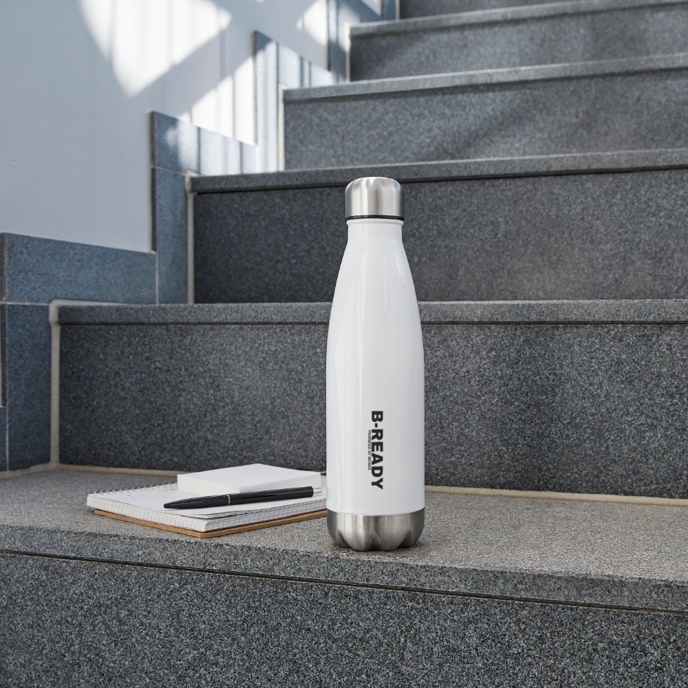 B-READY Gym Sport Insulated Water Bottle - white