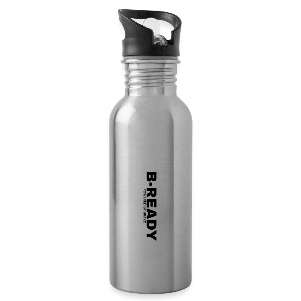 B-READY Gym Sport Water Bottle - silver