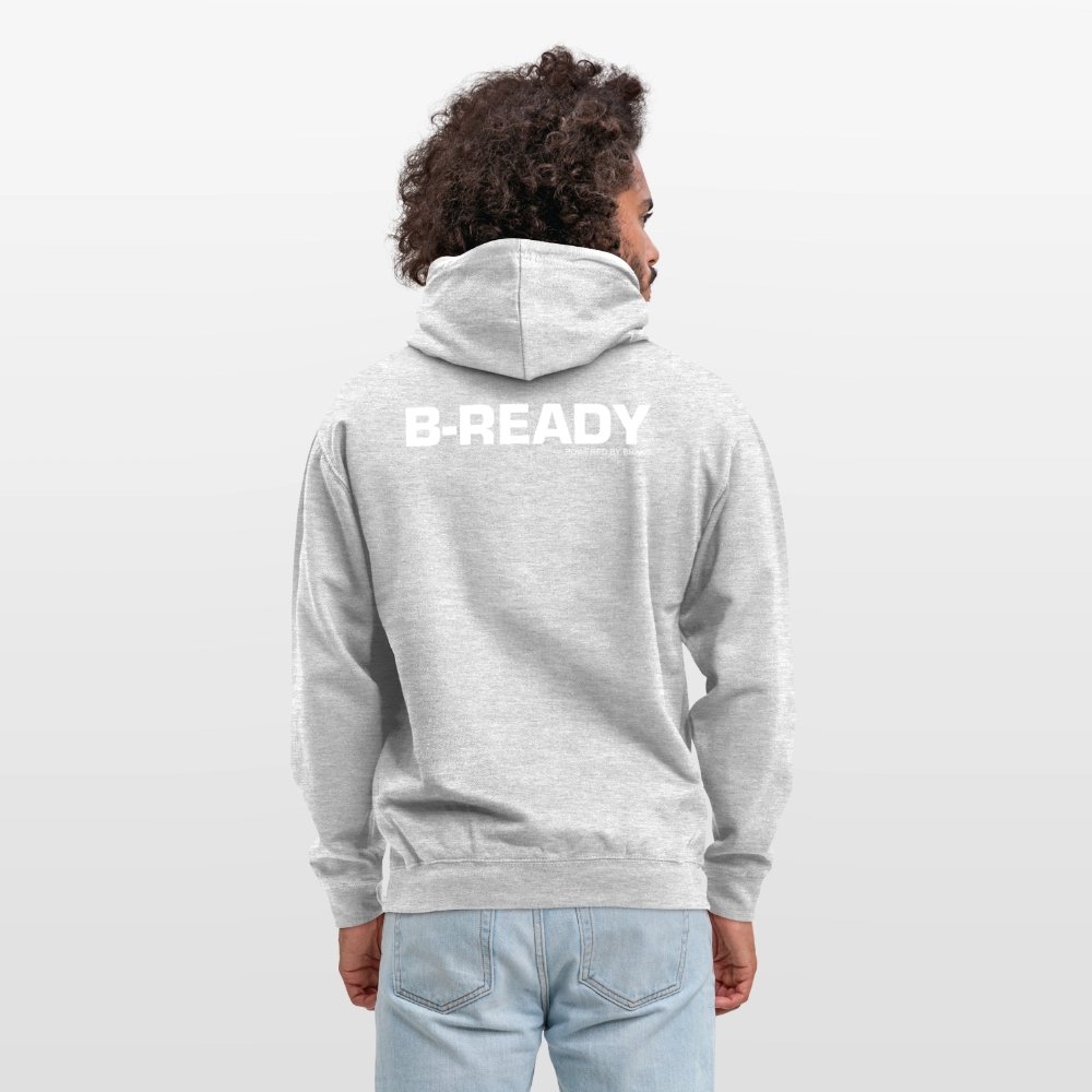 B-READY Unisex Hoodie COUPLE - light heather grey