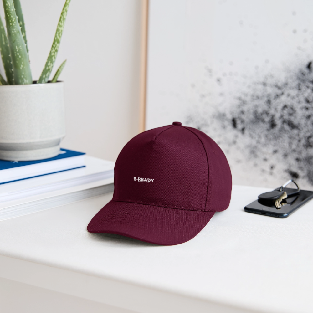 B-READY Organic Baseball Cap Gym Sport - burgundy