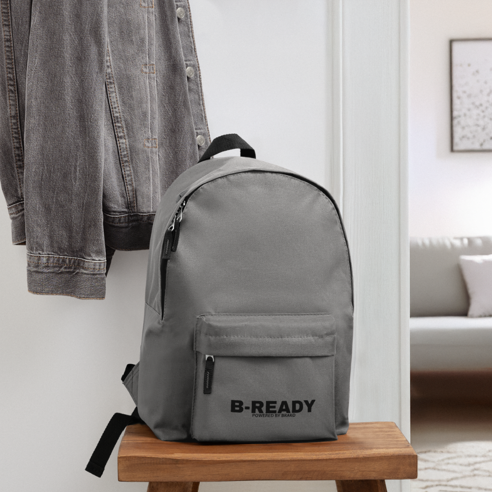 B-READY unisex Gym Sport Backpack Military Style - elephant grey