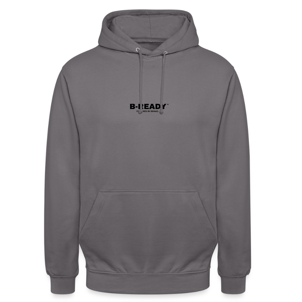 B-READY Unisex Hoodie COUPLE - elephant grey