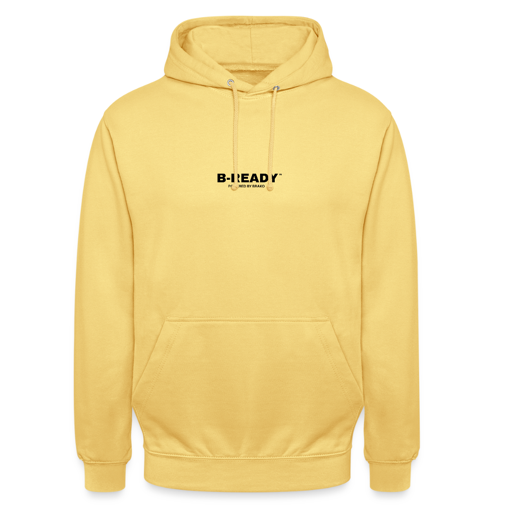 B-READY Unisex Hoodie COUPLE - lemon yellow