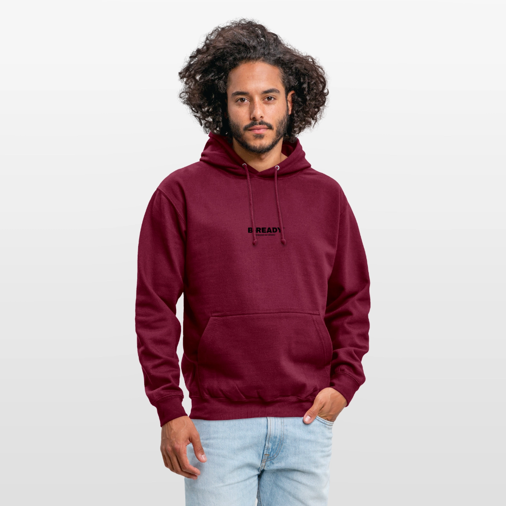 B-READY Unisex Hoodie COUPLE - bordeaux