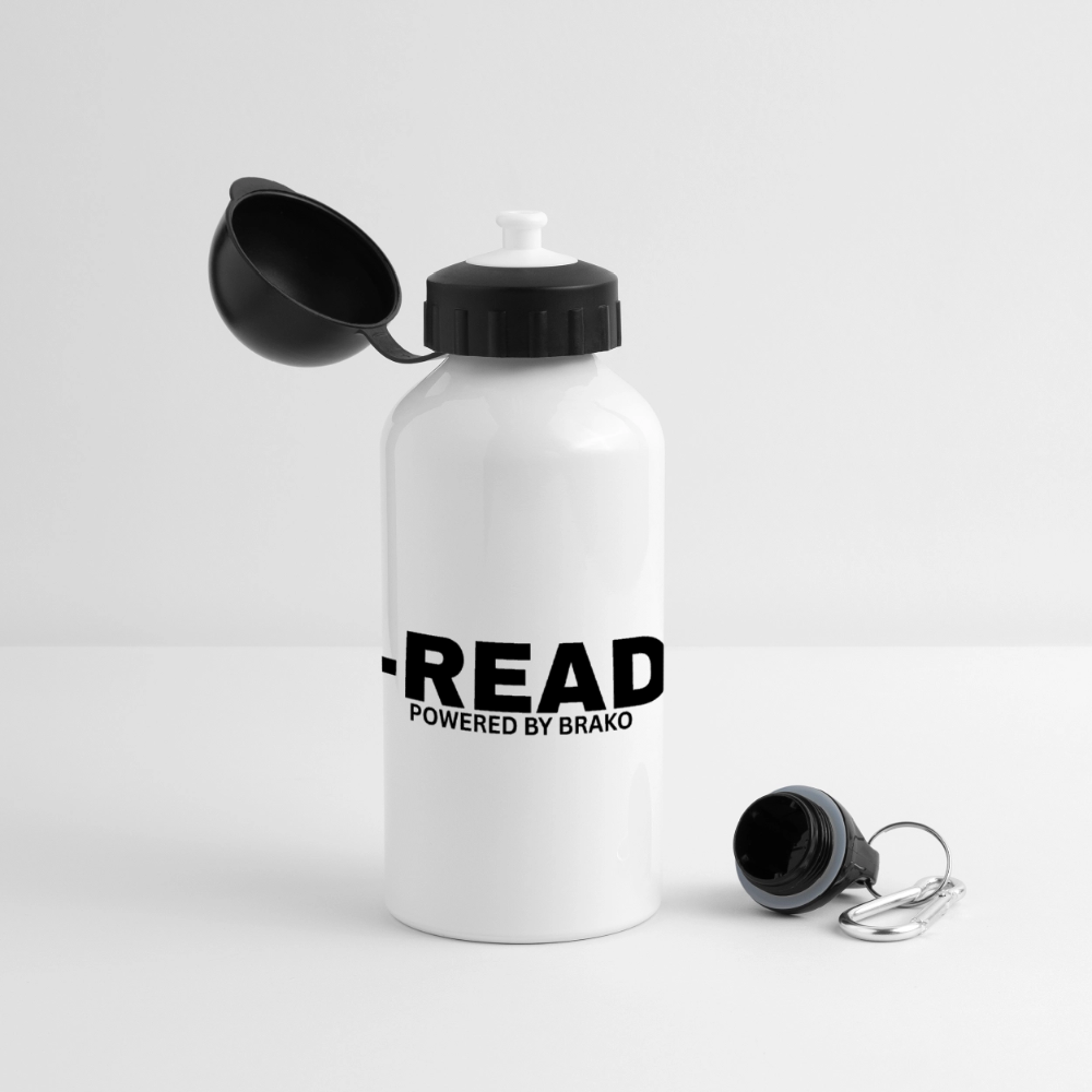 B-READY GYm Sport Water bottle with attachments - white