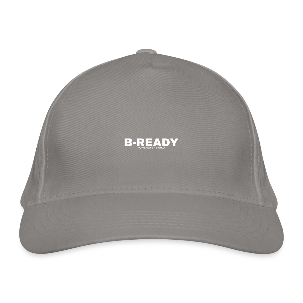 B-READY Organic Baseball Cap Gym Sport - light grey