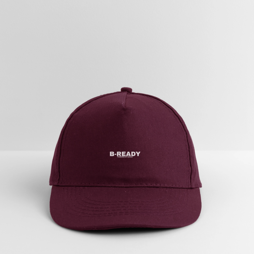 B-READY Organic Baseball Cap Gym Sport - burgundy
