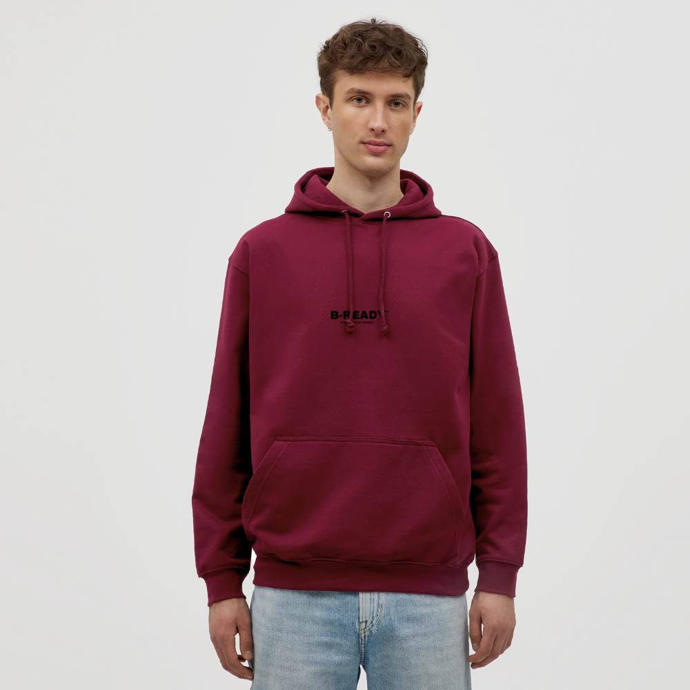 B-READY Unisex Hoodie COUPLE - bordeaux