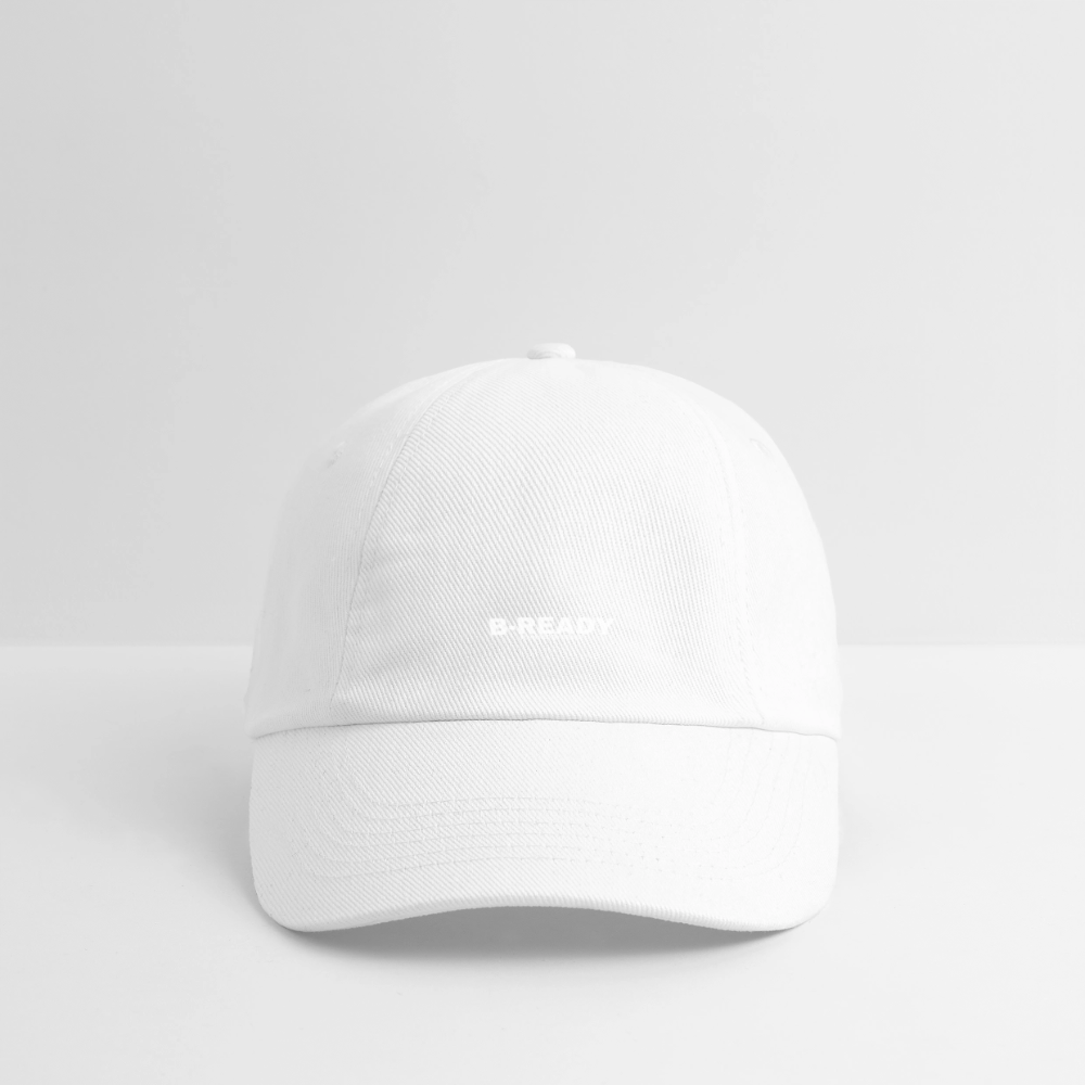 B-READY unisex Gym Sport Baseball Cap - white/white